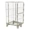 Vestil Galv Nestable Roller Container, 26.375x59, Gray, Steel, 26-3/8 in. W ROL-95 - alternate 1